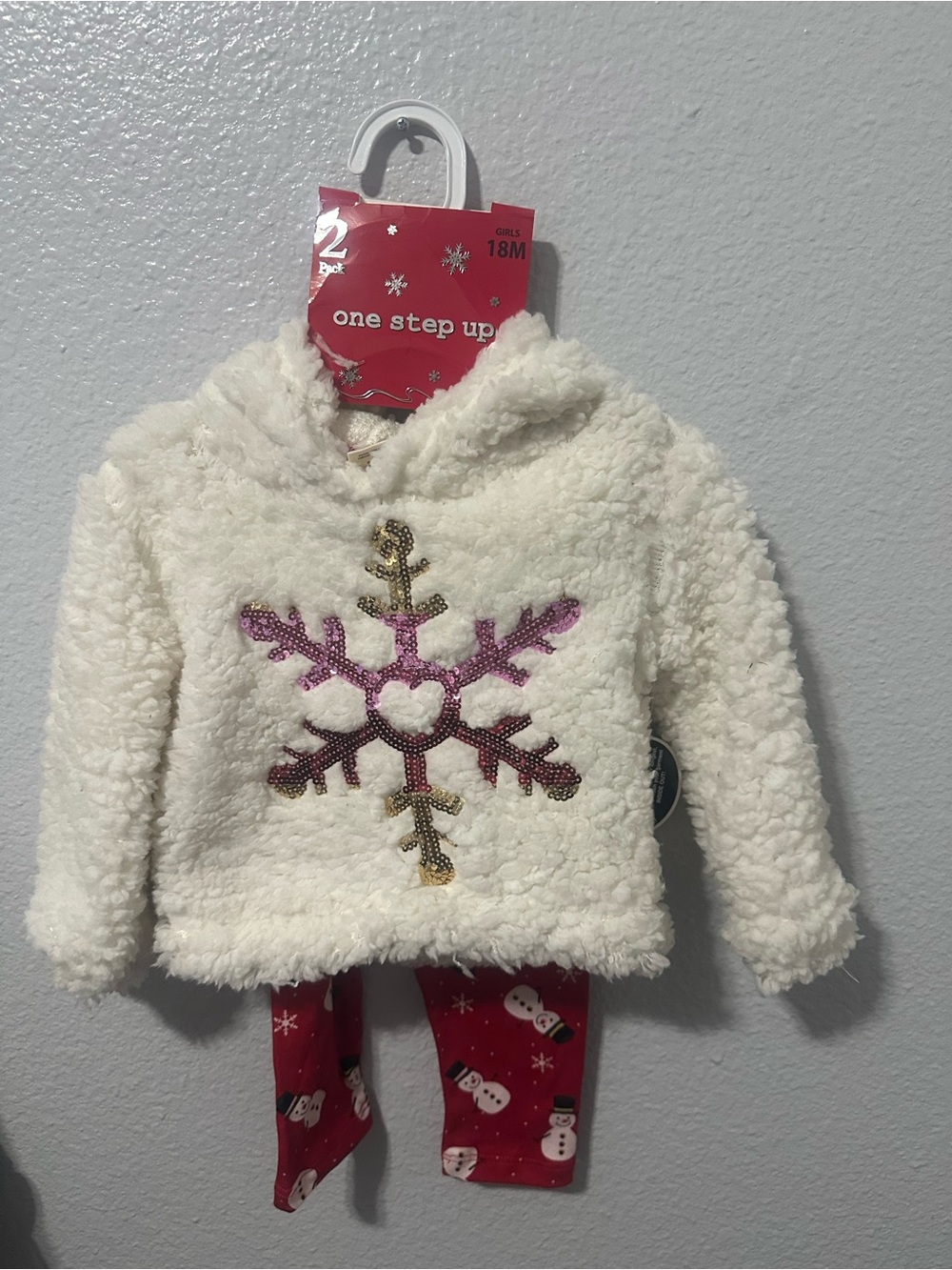 One Step Ahead White Fuzzy Girls Accessories Pack